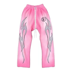 Hellstar Flame Sweatpants Pink