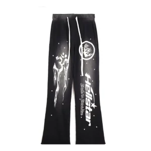 Hellstar Racer Flared Sweatpants Black